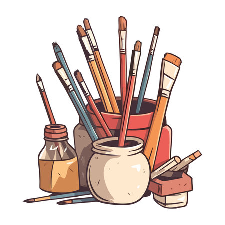 Education and creativity art equipmentのイラスト素材