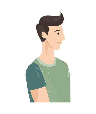 Modern cartoon avatar funのイラスト素材