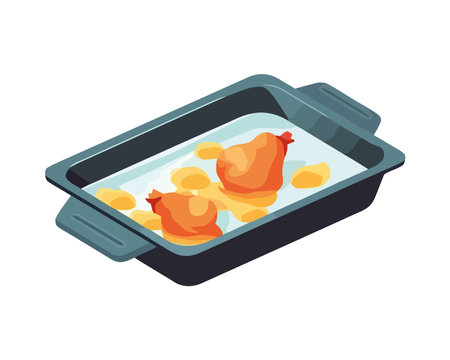 Gourmet meal in a fresh fruit bowlのイラスト素材