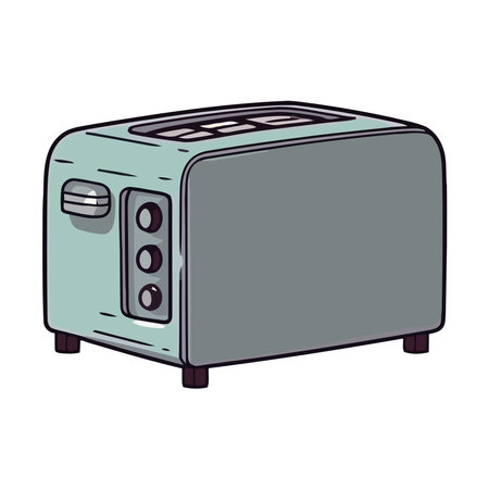 Modern kitchen equipment toasterのイラスト素材