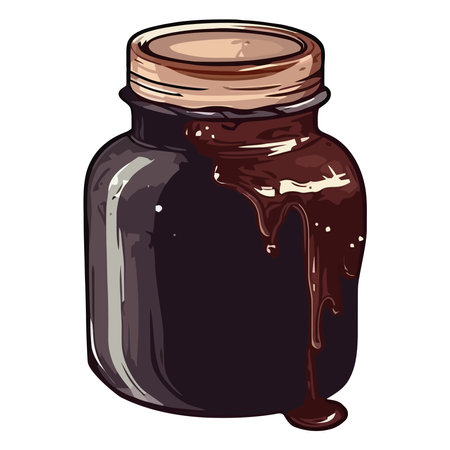 Organic honey drop, sweet natureのイラスト素材