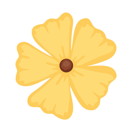 yellow flower nature iconのイラスト素材