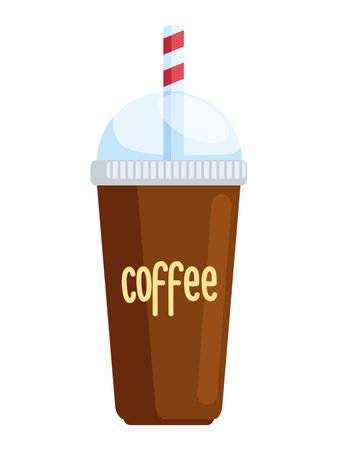 disposable coffee cup iconのイラスト素材