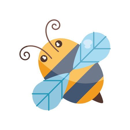 cute bee illustrationのイラスト素材