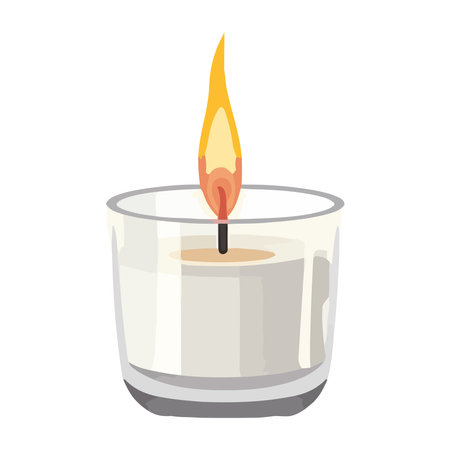 Romance igniting with glowing candlelightのイラスト素材