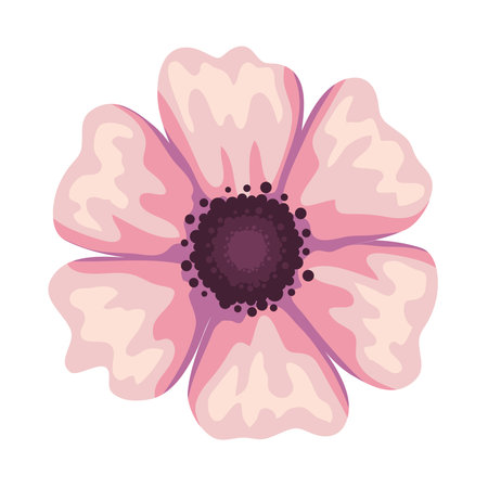 flower watercolor style iconのイラスト素材