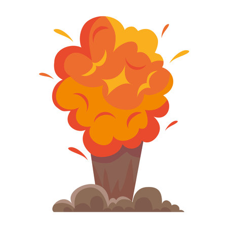 explosion effect bubble iconのイラスト素材