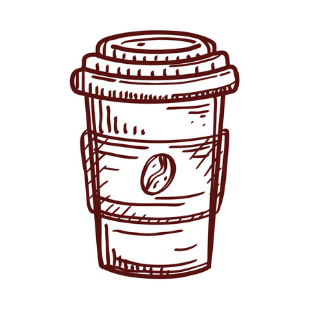 takeaway coffee cup iconのイラスト素材