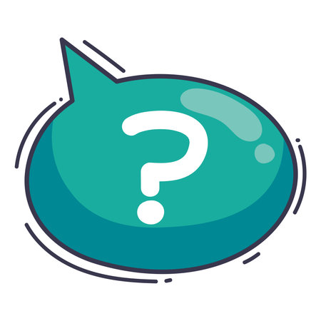speech bubble with interrogation sign templateのイラスト素材