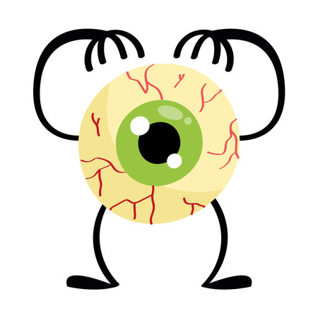halloween character eye vector isolatedのイラスト素材