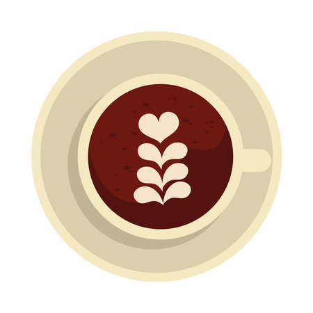 coffee cup with creamのイラスト素材