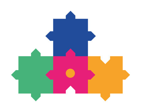 puzzle pieces creativityのイラスト素材