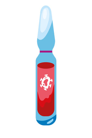 virus nipah vial bottleのイラスト素材