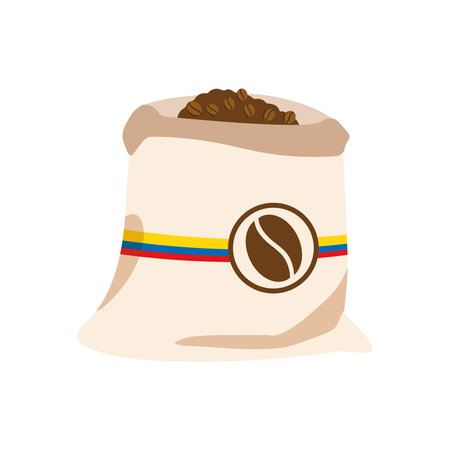 colombian coffee sackのイラスト素材