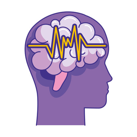 epilepsy brain conditionのイラスト素材