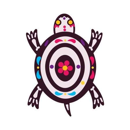 mexico animal turtleのイラスト素材