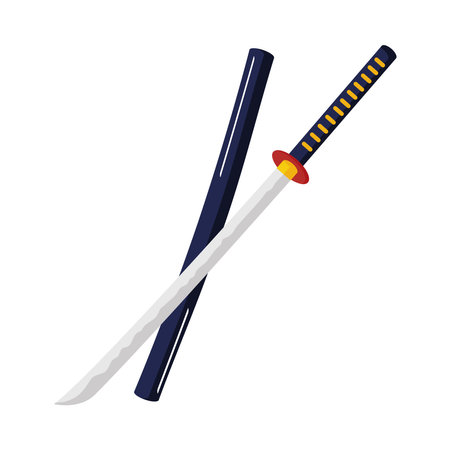 japan katana swordのイラスト素材