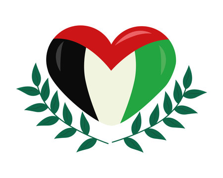 palestine save flagのイラスト素材
