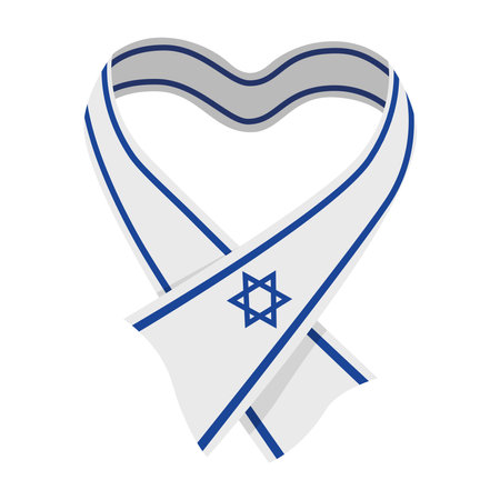 israel peace flagのイラスト素材