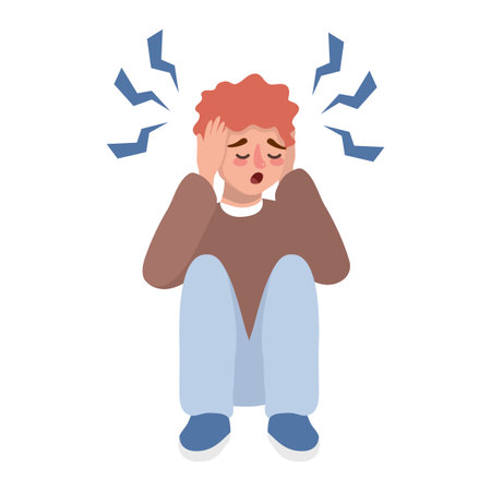 autism man problemのイラスト素材