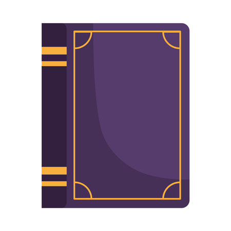 purple book illustration vector isolatedのイラスト素材