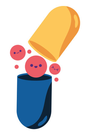 anti depression day conceptのイラスト素材