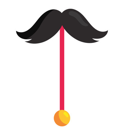 fools day mustache illustration designのイラスト素材