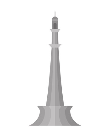 pakistan minar monument illustration vectorのイラスト素材