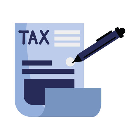 tax day form illustration designのイラスト素材