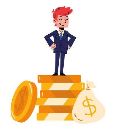 tax day payment isolatedのイラスト素材