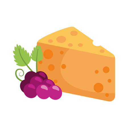 wine day and cheeseのイラスト素材