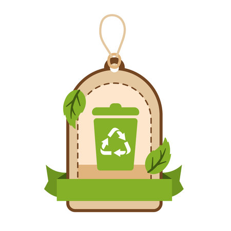 eco label templateのイラスト素材