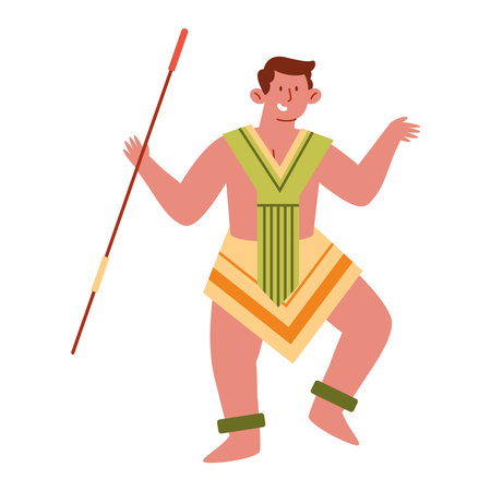 gawai dayak celebration isolated designのイラスト素材