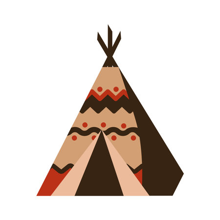 teepee indigenous wild tribalのイラスト素材