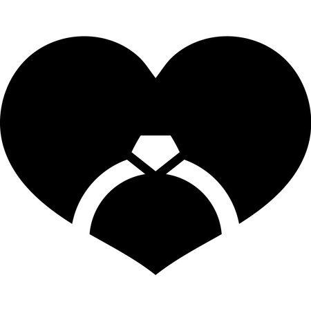 wedding ring symbolizing love isolatedのイラスト素材