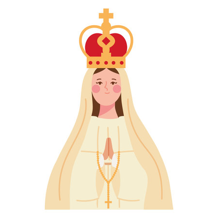 holy virgin of fatimaのイラスト素材