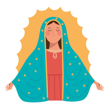 holy virgin of guadalupeのイラスト素材