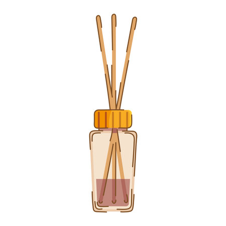 candle and aroma stickのイラスト素材