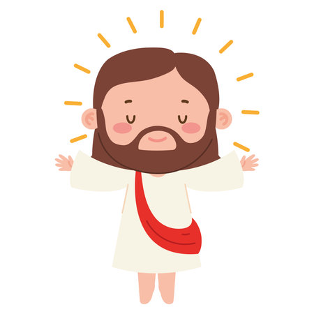 cute jesus christのイラスト素材