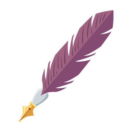 classic feather penのイラスト素材