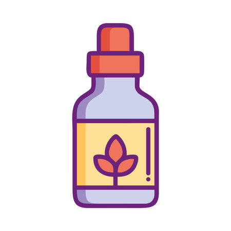 A dropper bottle with essential oil for spa treatmentsのイラスト素材