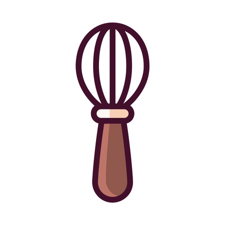 Coffee culture whisk icon illustrationのイラスト素材