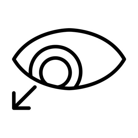 Eye doctor eyesight examination black illustrationのイラスト素材