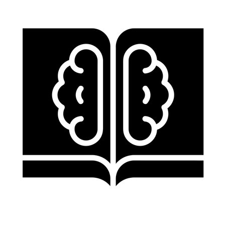 AI education brain icon illustrationのイラスト素材