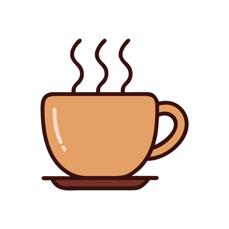 steaming coffee mug for a cozy breakfastのイラスト素材