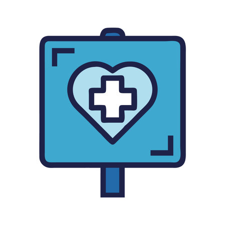 heart doctor on digital screenのイラスト素材