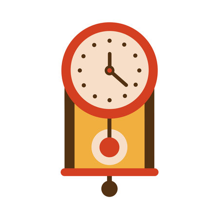 Vintage Object Antique Clock Pendulum iconのイラスト素材