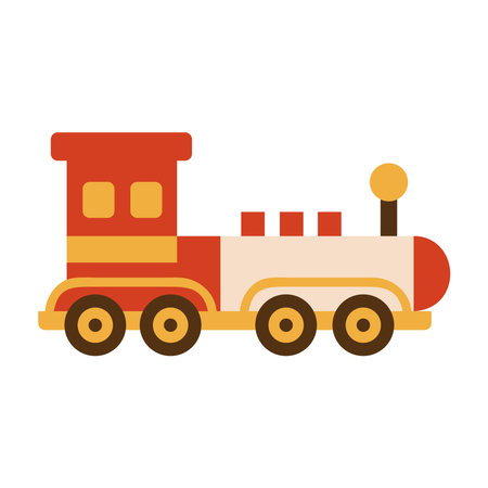 Vintage Object Steam Train Retro iconのイラスト素材