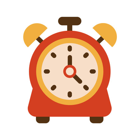 Vintage Object Alarm Clock Antique iconのイラスト素材