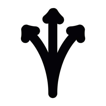 Elbow Arrow Split Pathのイラスト素材